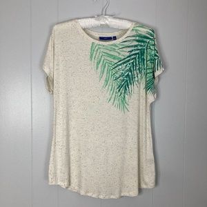 Apt 9 Capped Sleeve Tee Shirt Women’s Size Medium